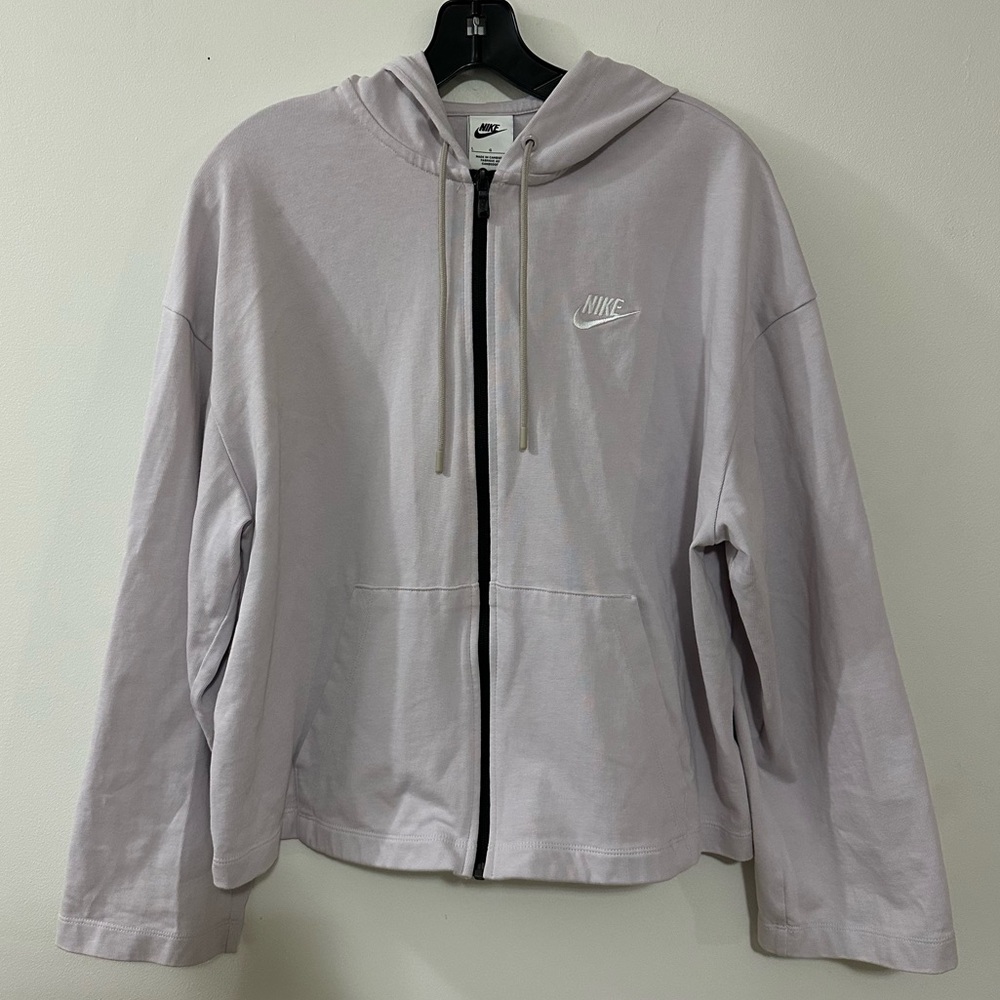Nike Hoodie Womens Large Princess Loose Full Zip Sportswear Pockets‎ Jacket